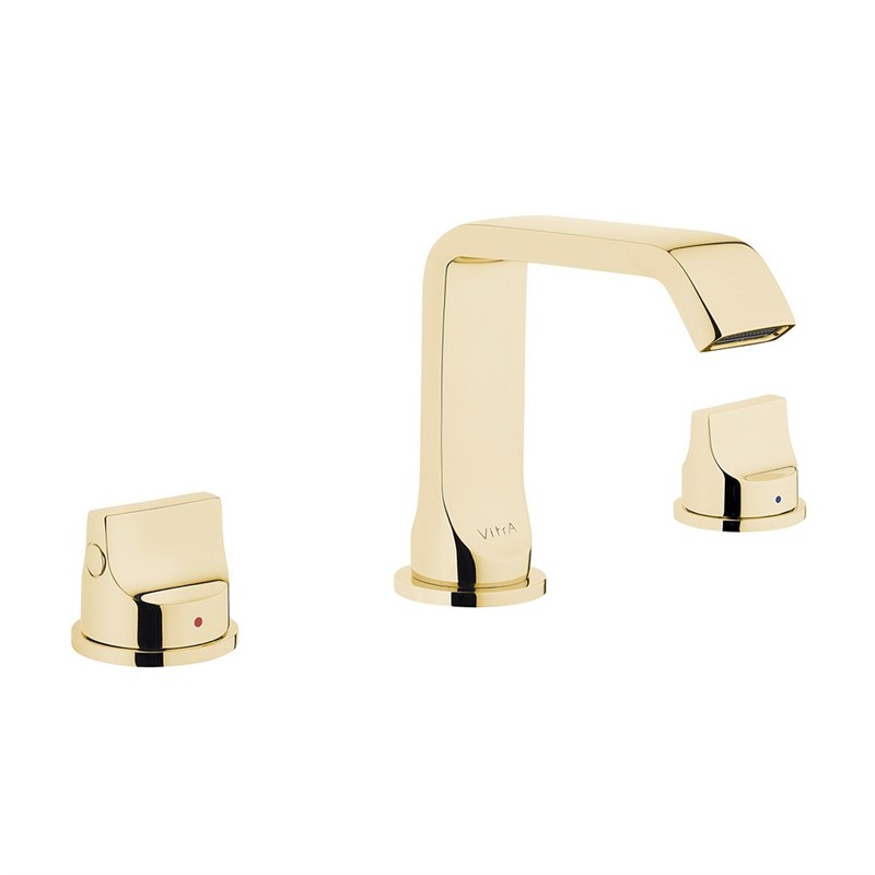 Artema Suit Three hole basin mixer - Gold #337722