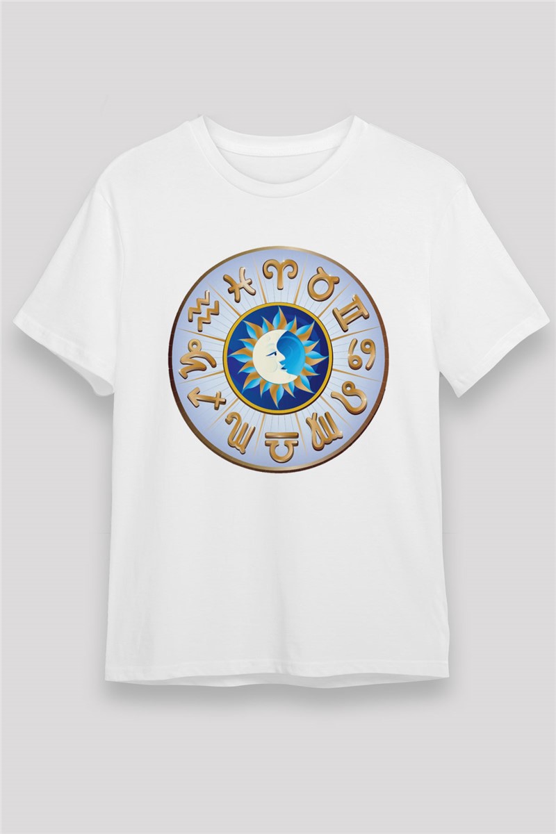 Unisex Print T-Shirt - White #372510