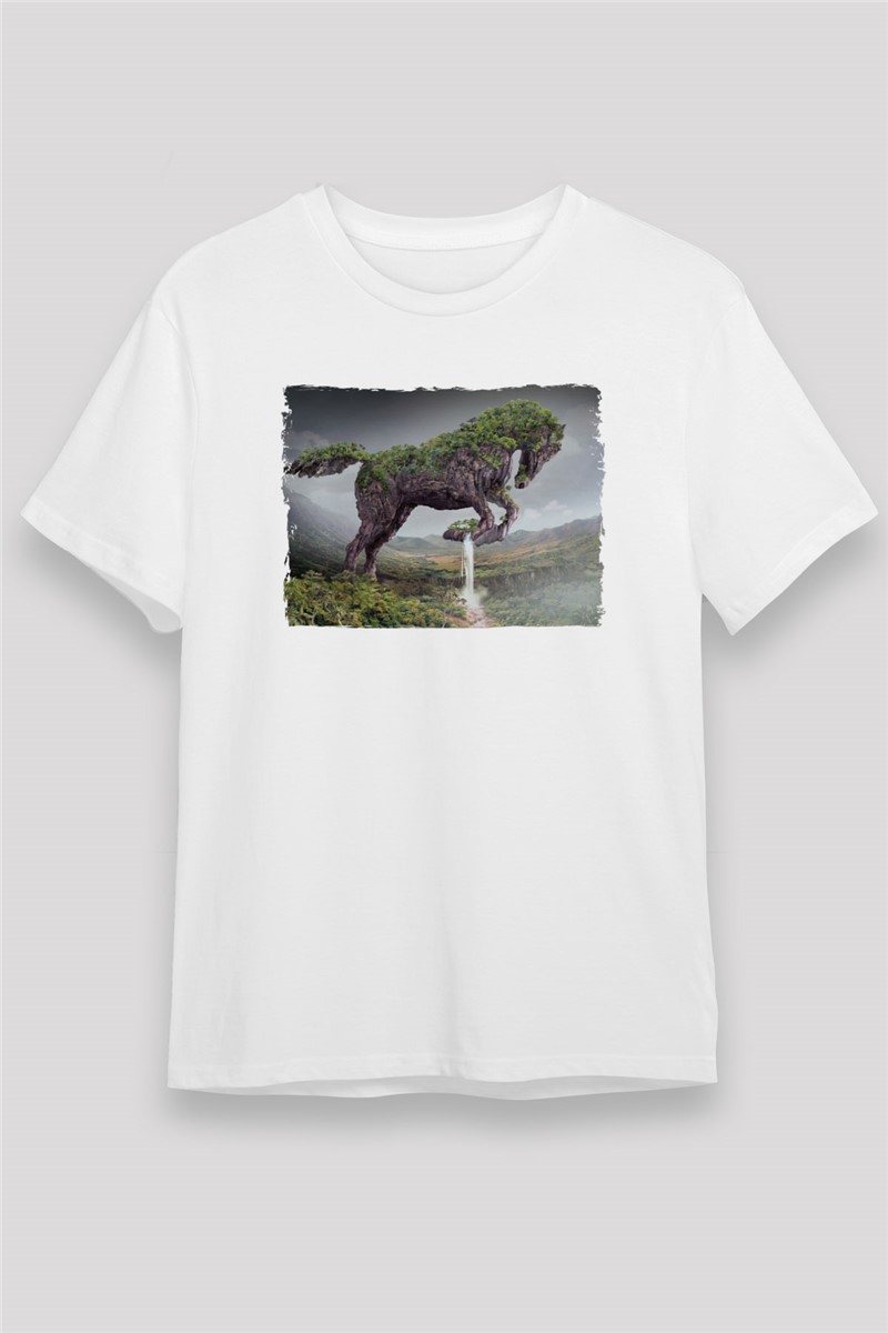 Unisex majica s printom - Bijela #375407
