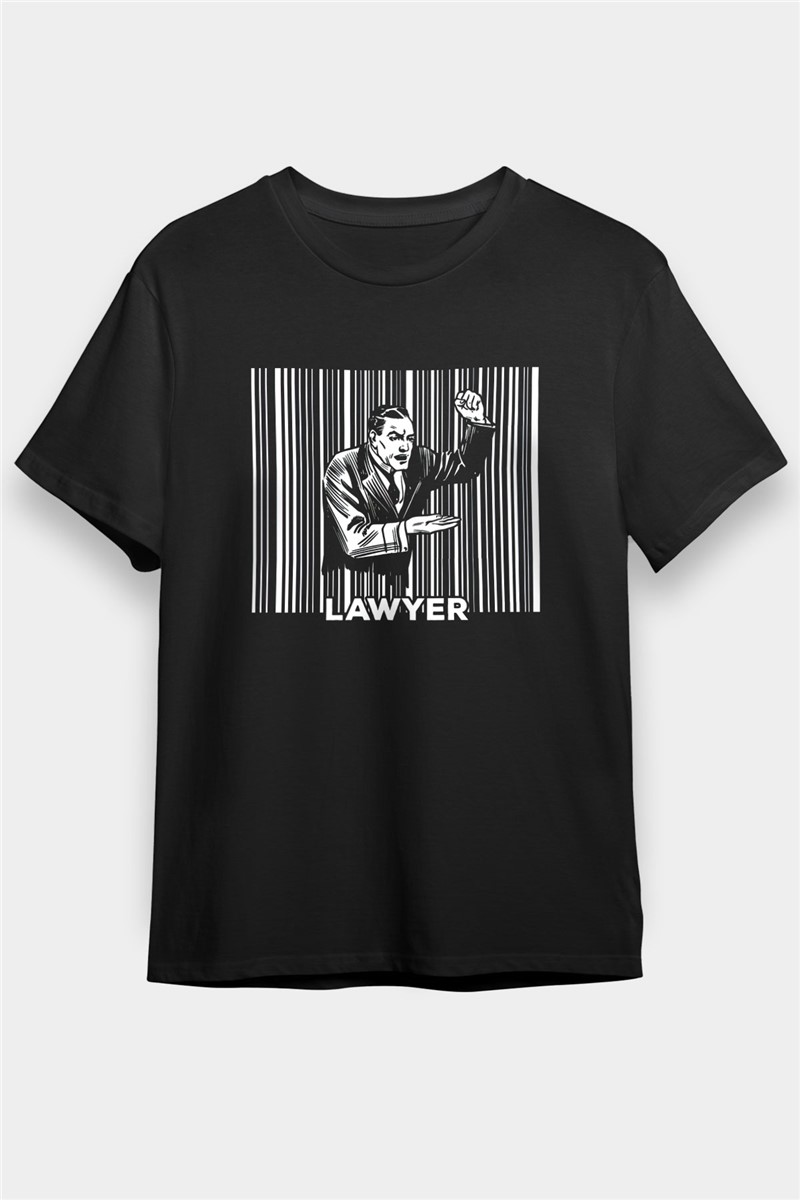 Unisex Print T-Shirt - Black #372610