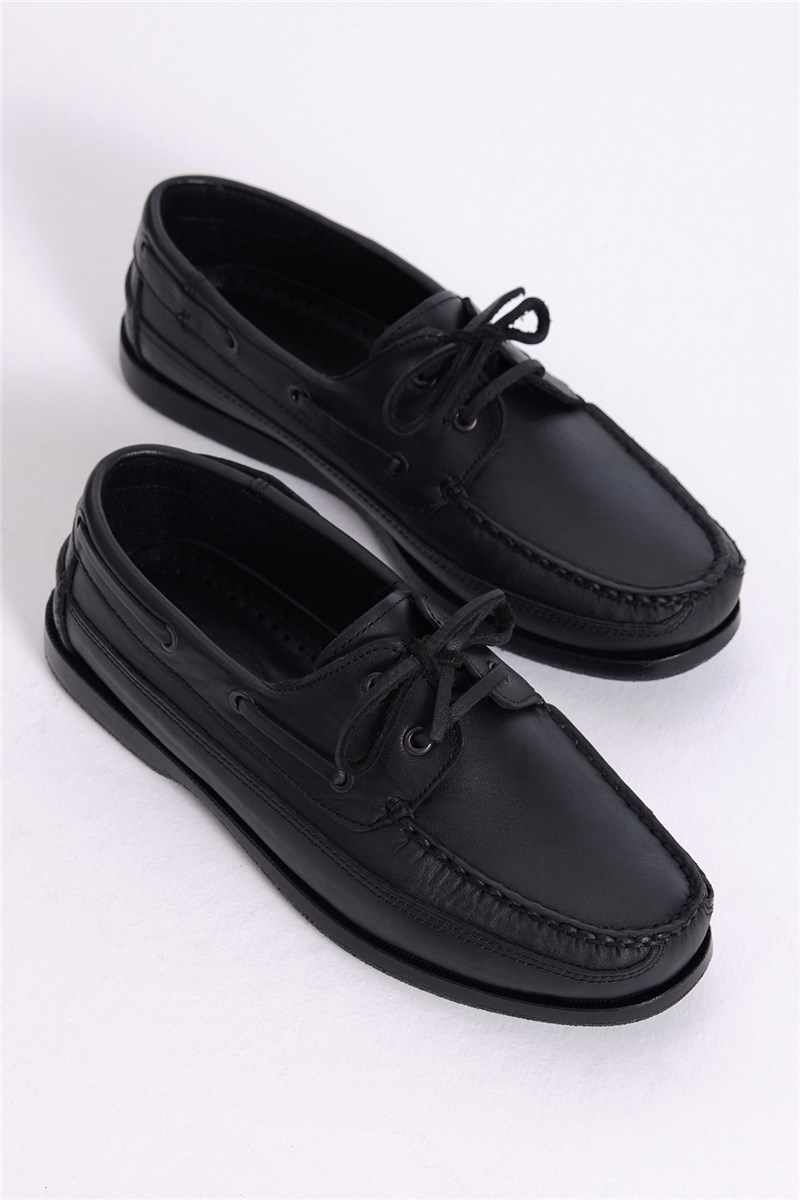 Muške cipele od prave kože - crne #401276