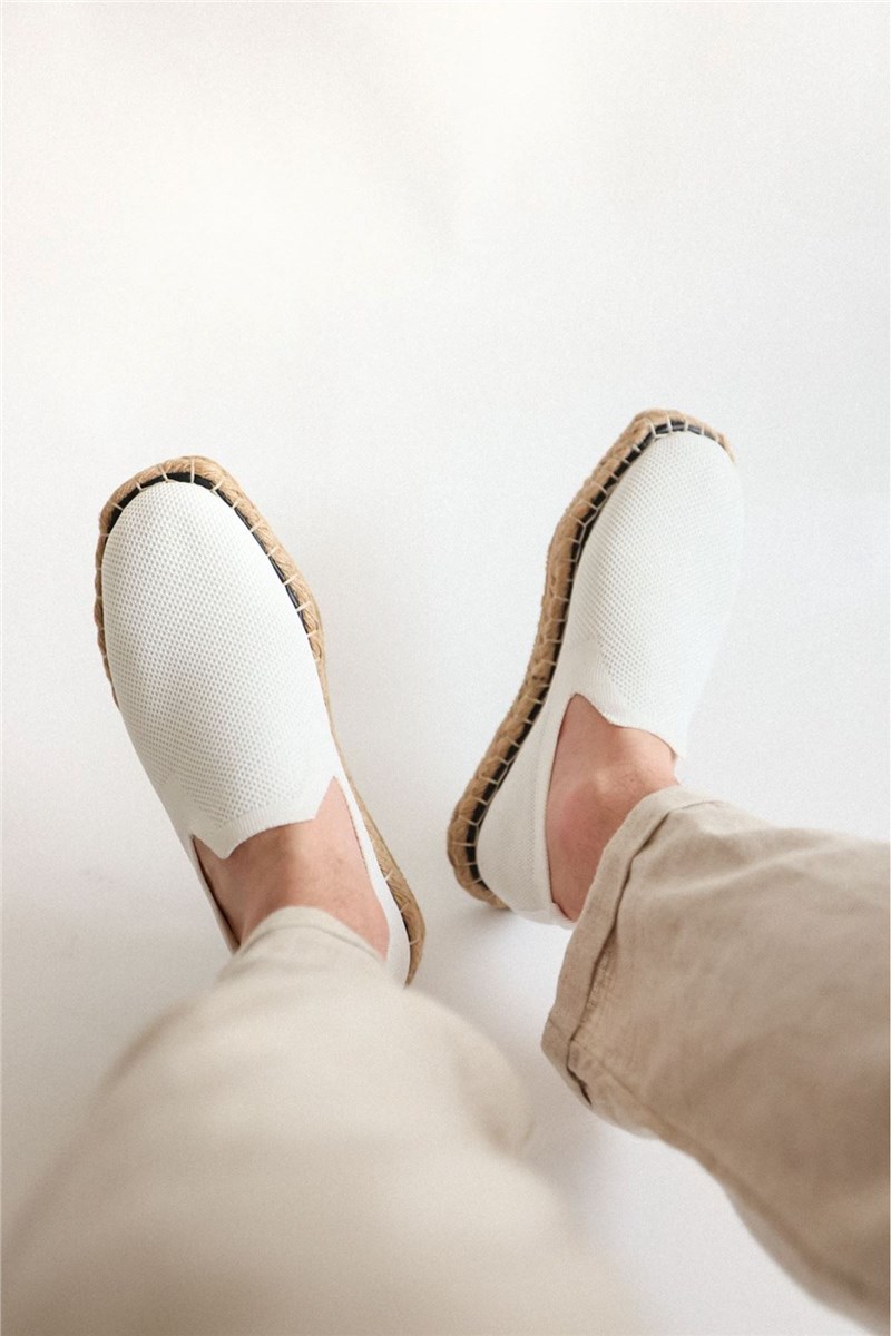 Scarpe da uomo in tessuto CH305 - Bianco #402018