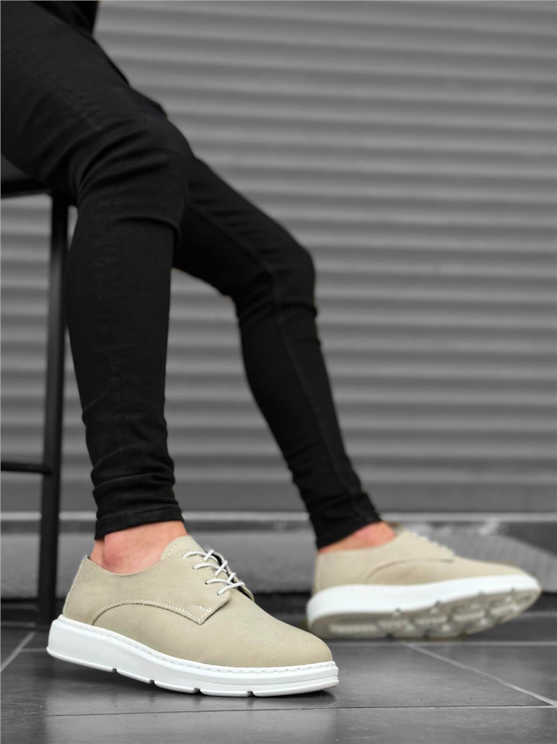 Men's Casual Shoes BA0003 - Color Cream #383533