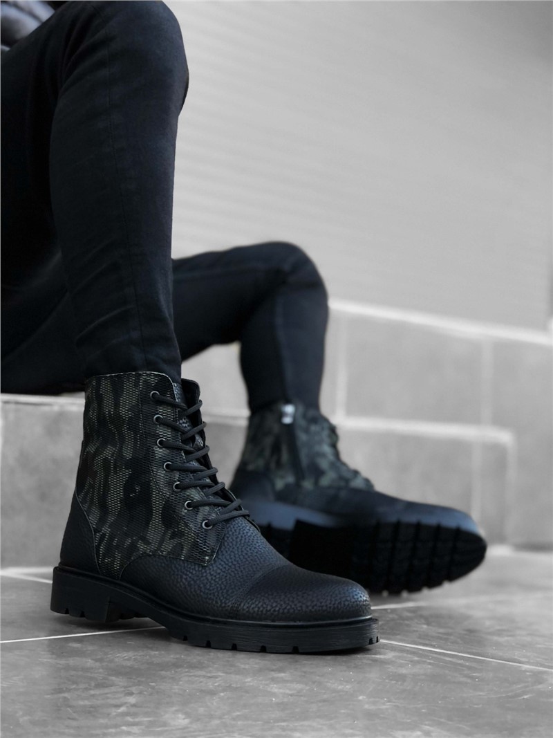 Botas Esportivas Masculinas BA0053 - Pretas #322143