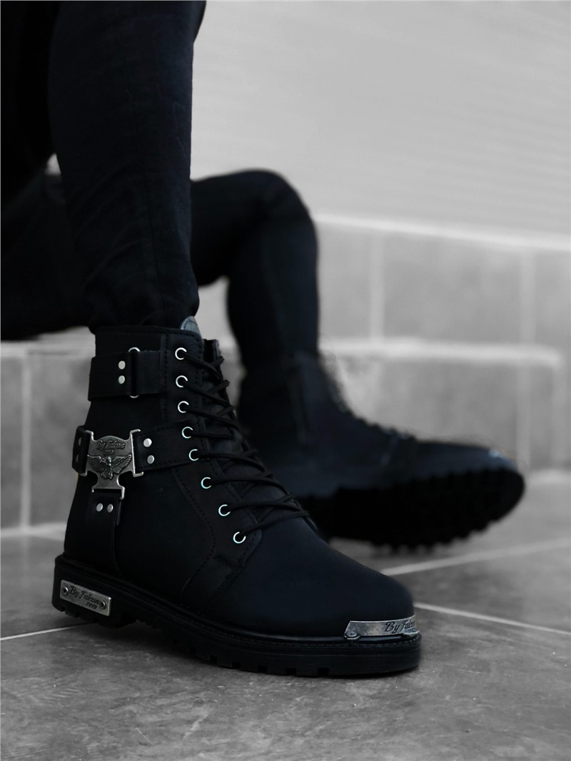 Men's casual boots BA0080 - Black # 322168