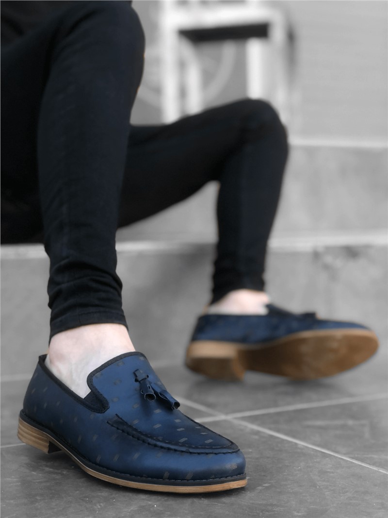 Men's classic shoes BA0116 - Dark blue # 322214