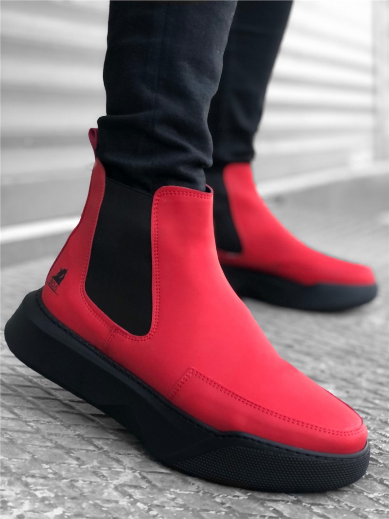 Botas Esportivas Masculinas BA0150 - Vermelhas #322275