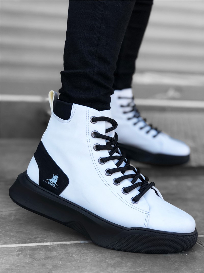 Men's sports boots BA0155 - White-Black # 321976
