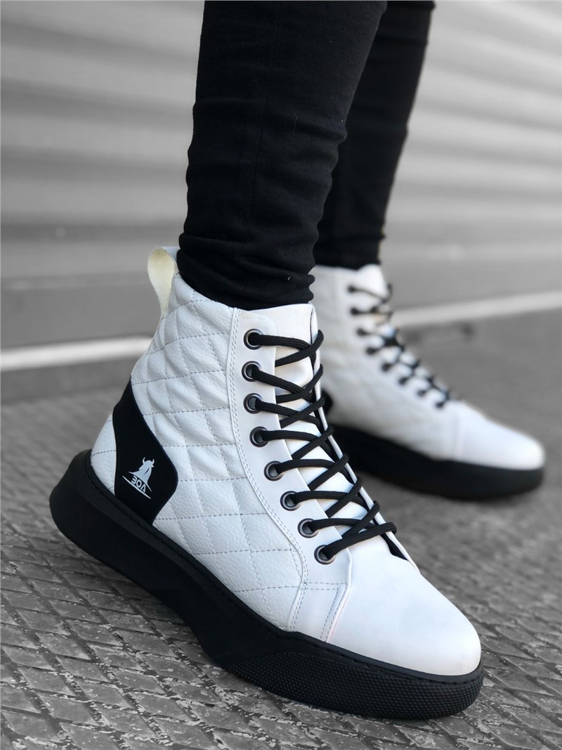 Muške sportske čizme BA0159 - Bijele s crnom # 321971