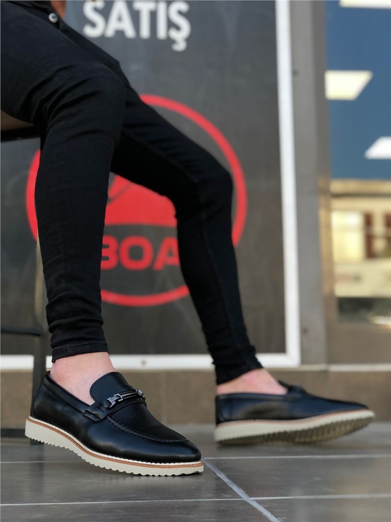 Men's casual shoes BA0198 - Black #332348