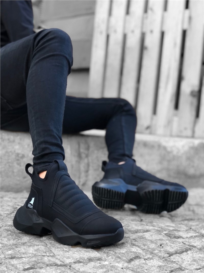 Stivali Sportivi da Uomo BA0401 - Neri #362094