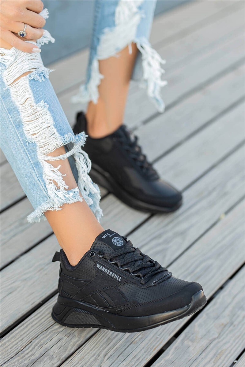 Women's Sports Shoes - Black #358805