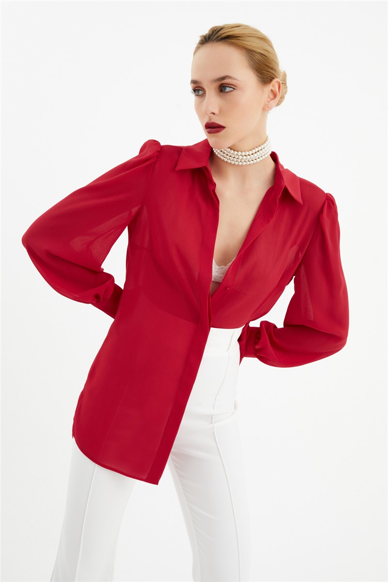 Camicia da donna - Rossa #329186