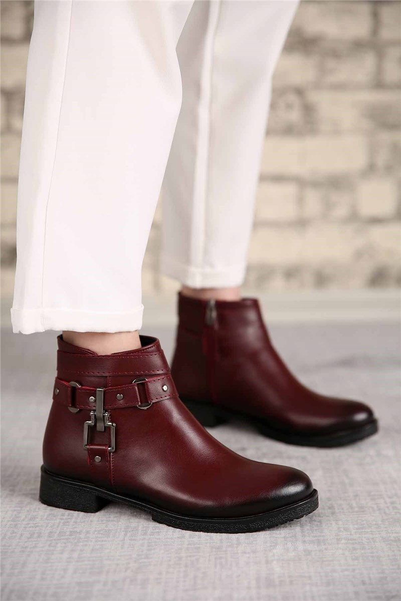 Women's Boots - Burgundy #297786