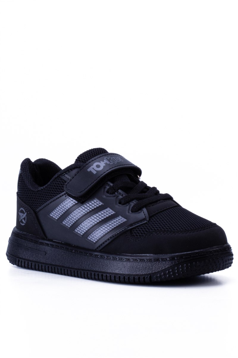 Kinder-Sportschuhe T103 – Schwarz mit Rauchgrau #394282