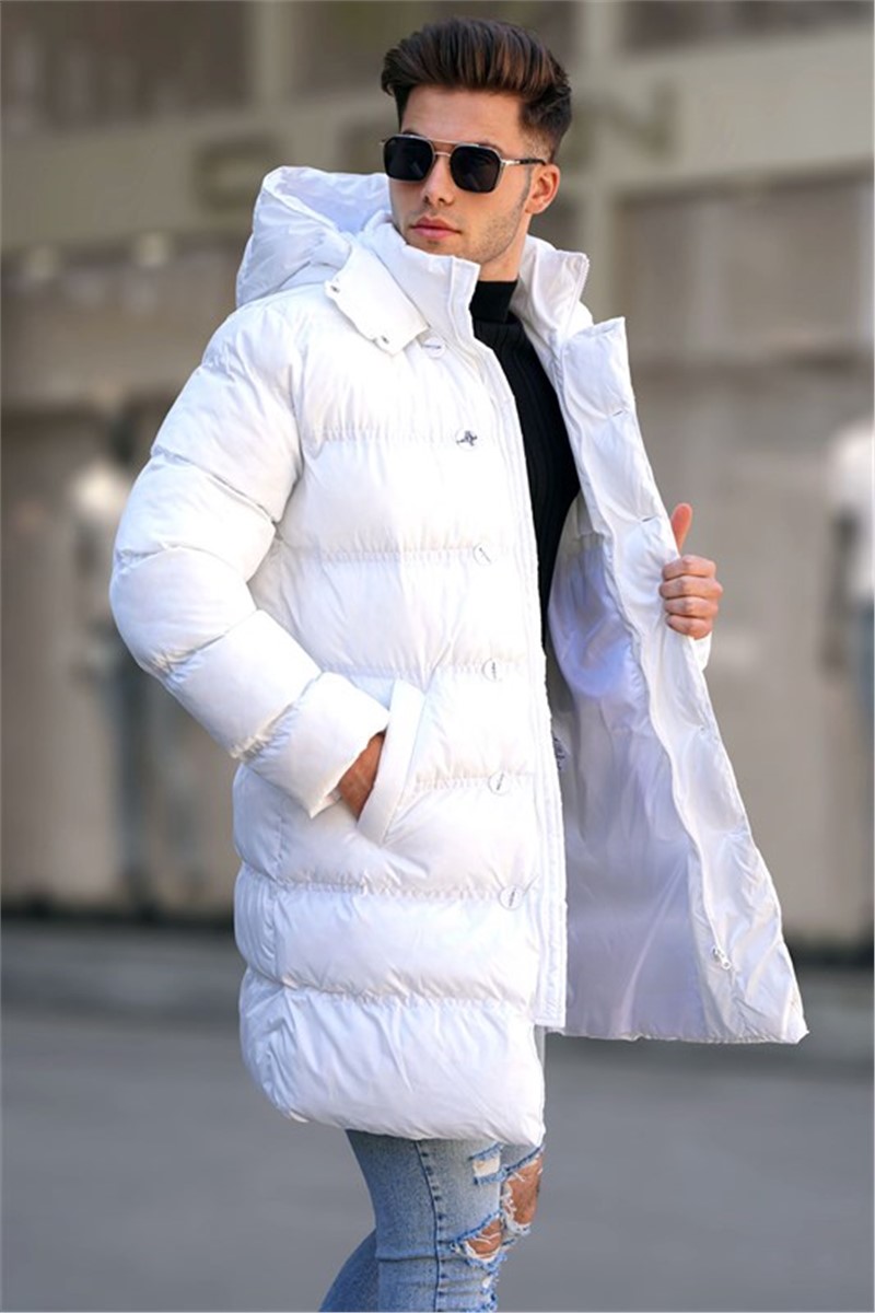 Men's Hooded Jacket 5708 - White #334274