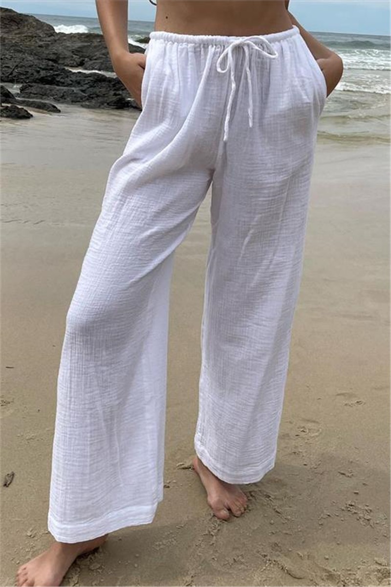 Ženske hlače za plažu MG1778 - Bijele #371205