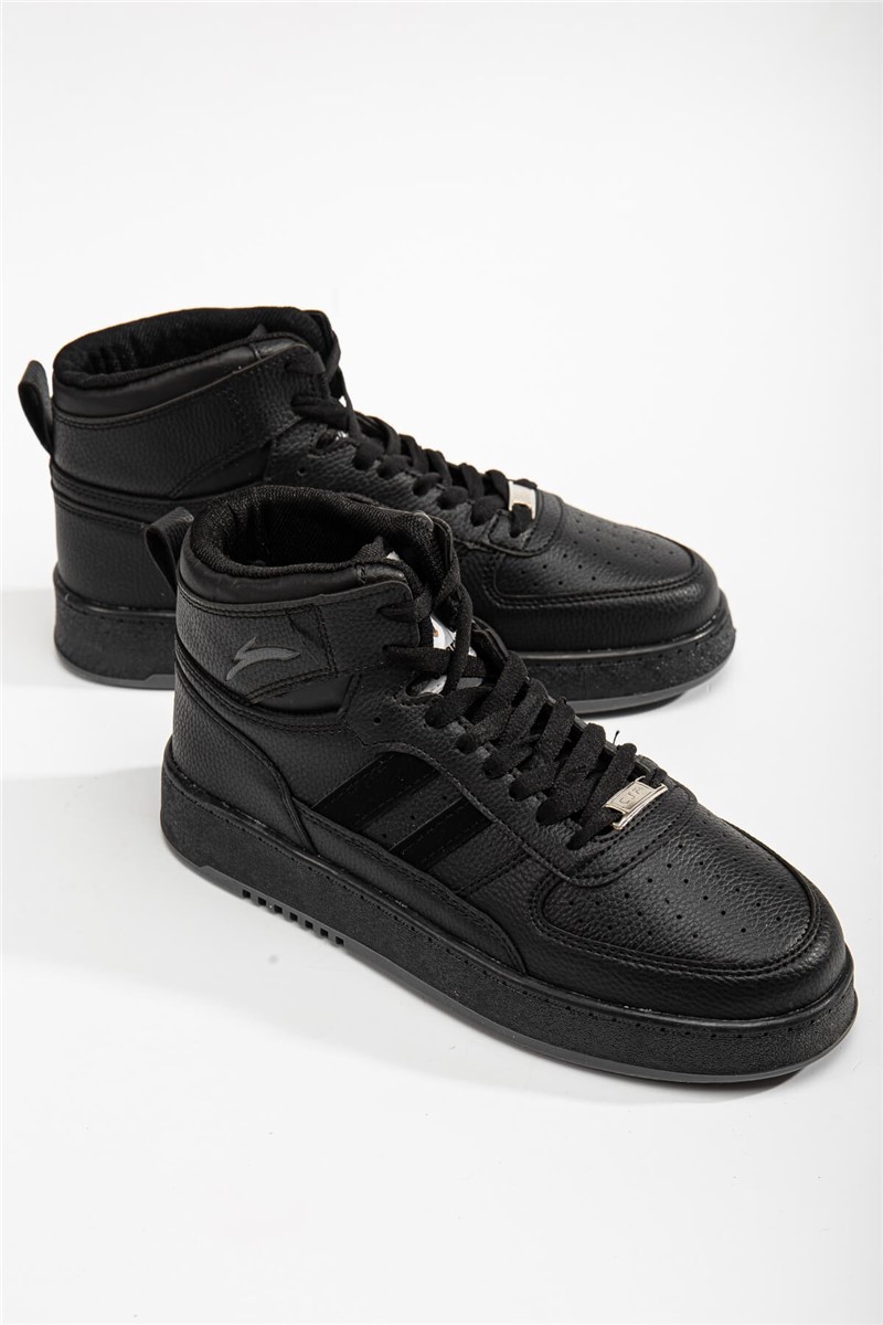 Men's Lace Up Sports Boots - Black #365876