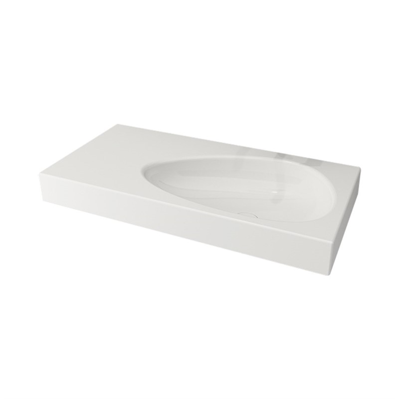 Bocchi Etna Bathroom Sink 90 cm - White #335018