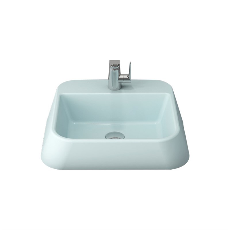 Bocchi Firenze Countertop Washbasin 42cm - Light Blue Matte #338072