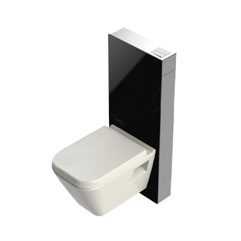 Bocchi Glass Box Sustav spremnika za zidnu WC školjku - crni #335788