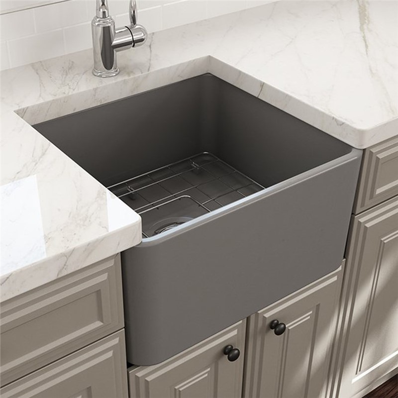 Bocchi Lavello Kitchen Sink 50cm - Gray Matt #336404