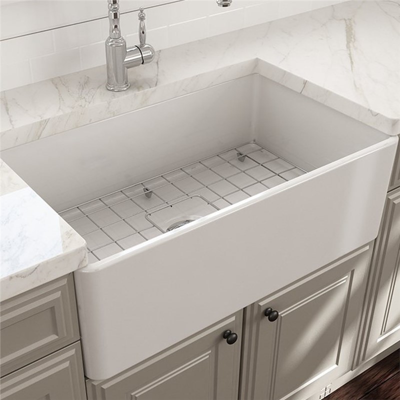 Bocchi Lavello Кухненска мивка 76 см - Бяла #336412