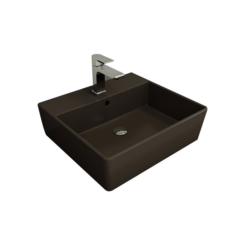 Bocchi Milano Countertop Washbasin 50 cm - Matte Brown #338142