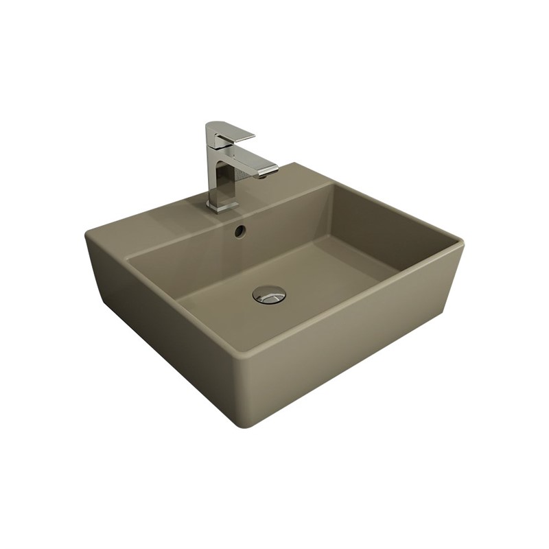 Bocchi Milano Countertop Washbasin 50 cm - Matte Brown # 338142