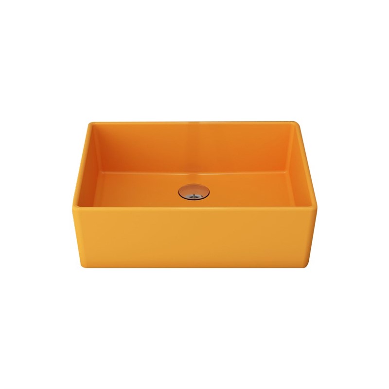 Bocchi Milano Washbasin 50 cm - Bright Mandarin Yellow #338128
