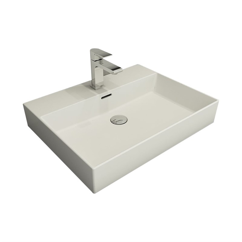 Bocchi Milano Countertop Washbasin 60 cm - Matt White #338149