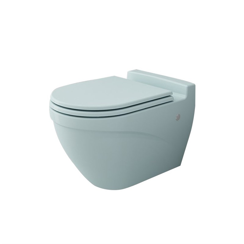 Bocchi Taormina Arch Wall Hung Toilet - Matte Ice Blue #338218