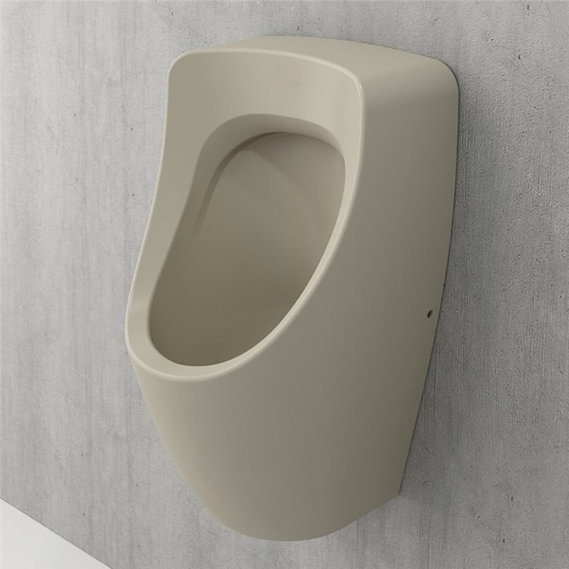 Bocchi Taormina Arch Rear Water Inlet Urinal - Matt Cashmere #340215 