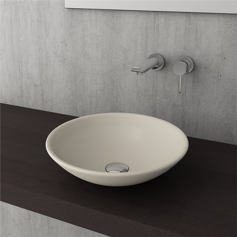 Bocchi Venezia Round Washbasin 40 cm - Beige #335339