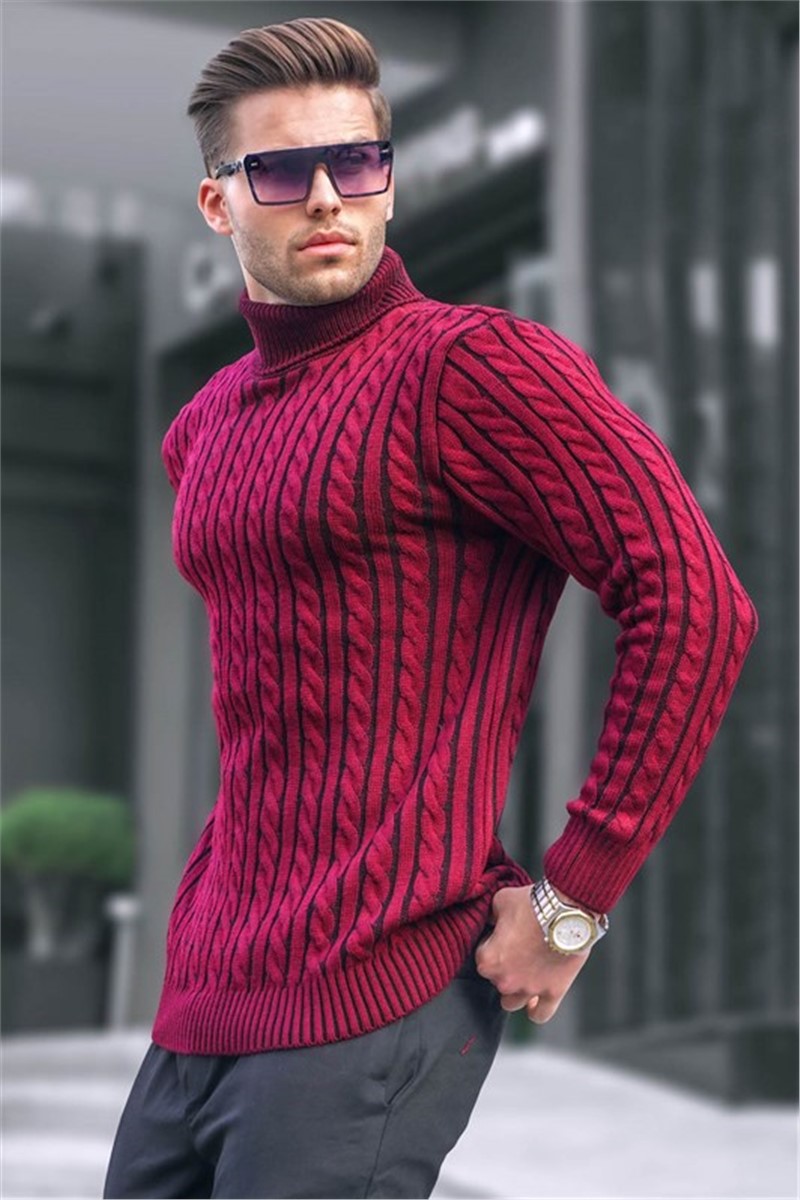 Men's Sweater 6317 - Bordeaux #363675