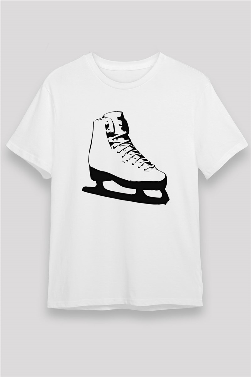 Unisex Print T-Shirt - White #376952