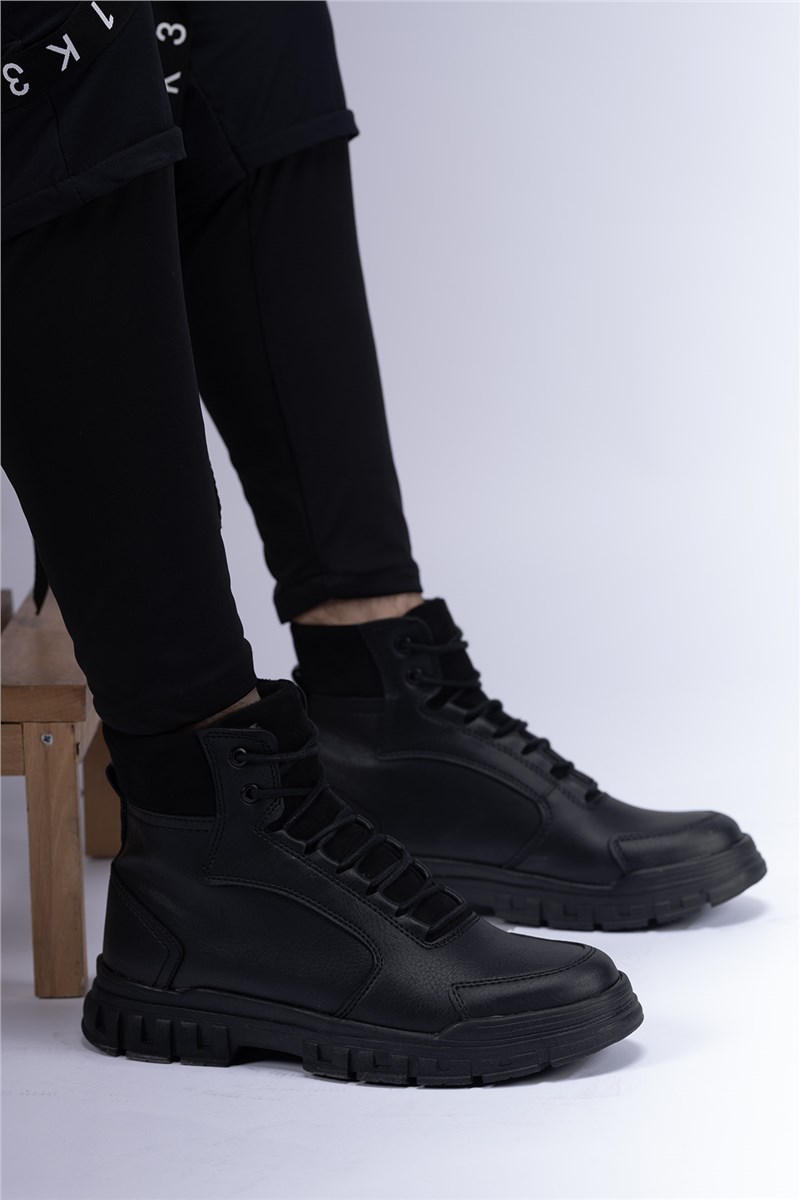 Men's Lace Up Boots 0012403 - Black #393075