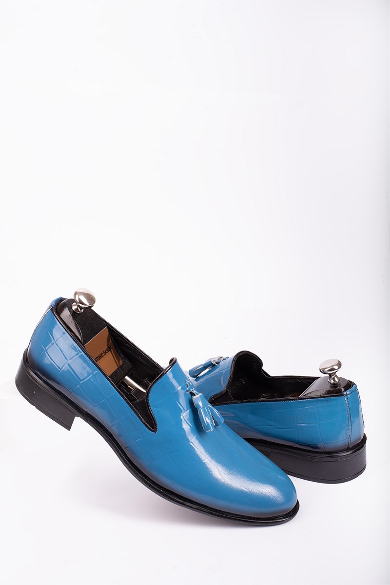 ALEXANDER GARCIA Men's classic shoes - Light blue  20230321190