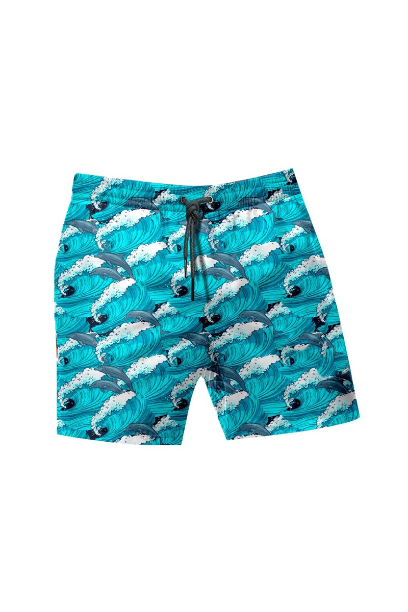 Pantaloncini da spiaggia da uomo - B1550/O1240-05 - Multicolore #315255