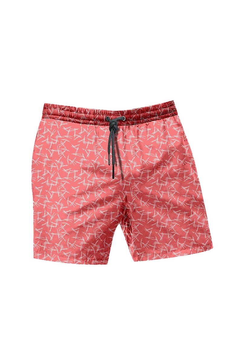 C&City Men's Swim Shorts - Red #315258