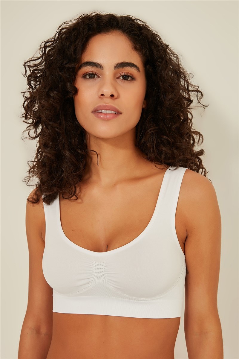 Sutiã Sem Costura Feminino C14015 - Branco #315181