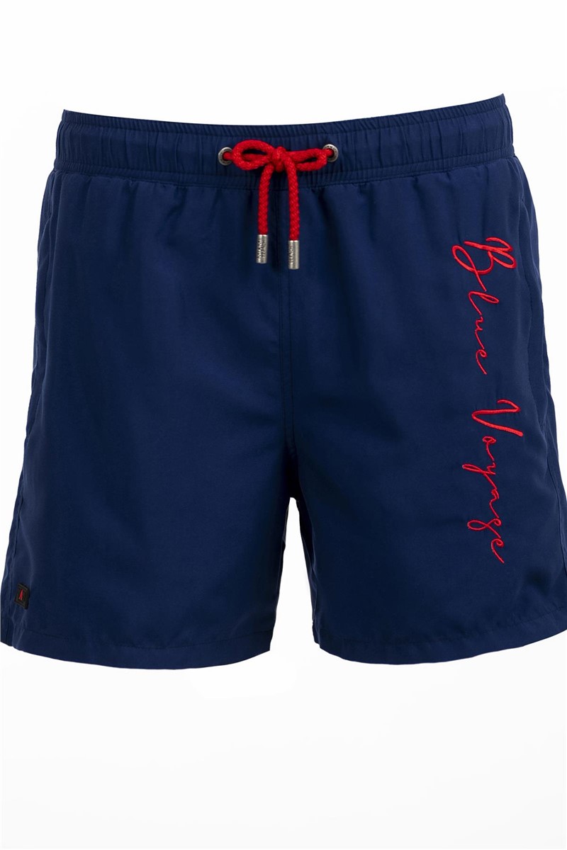 Muške kratke hlače za plažu C1303 - tamnoplave #383430