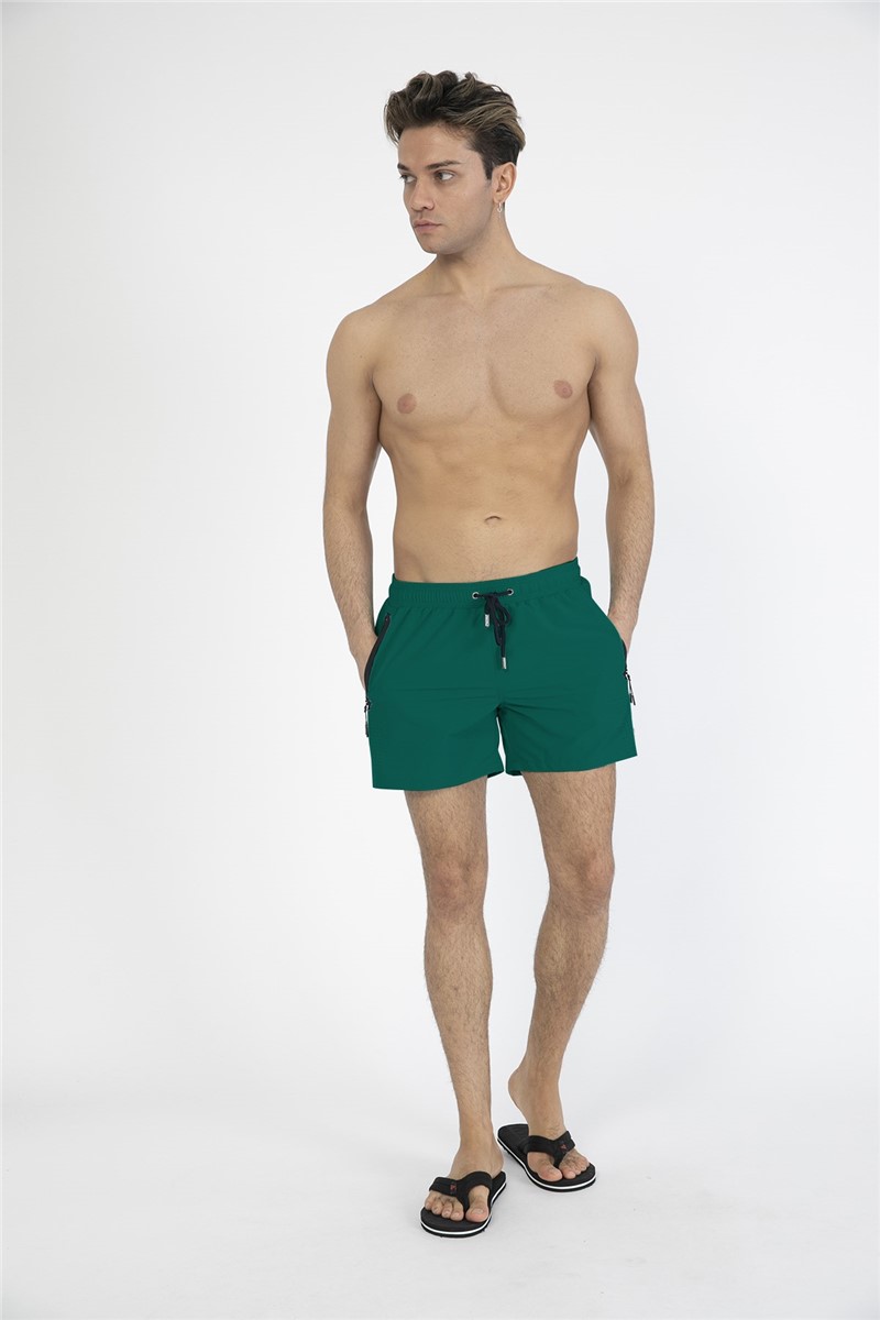 Pantaloncini da spiaggia da uomo C12201 - Verde #330210