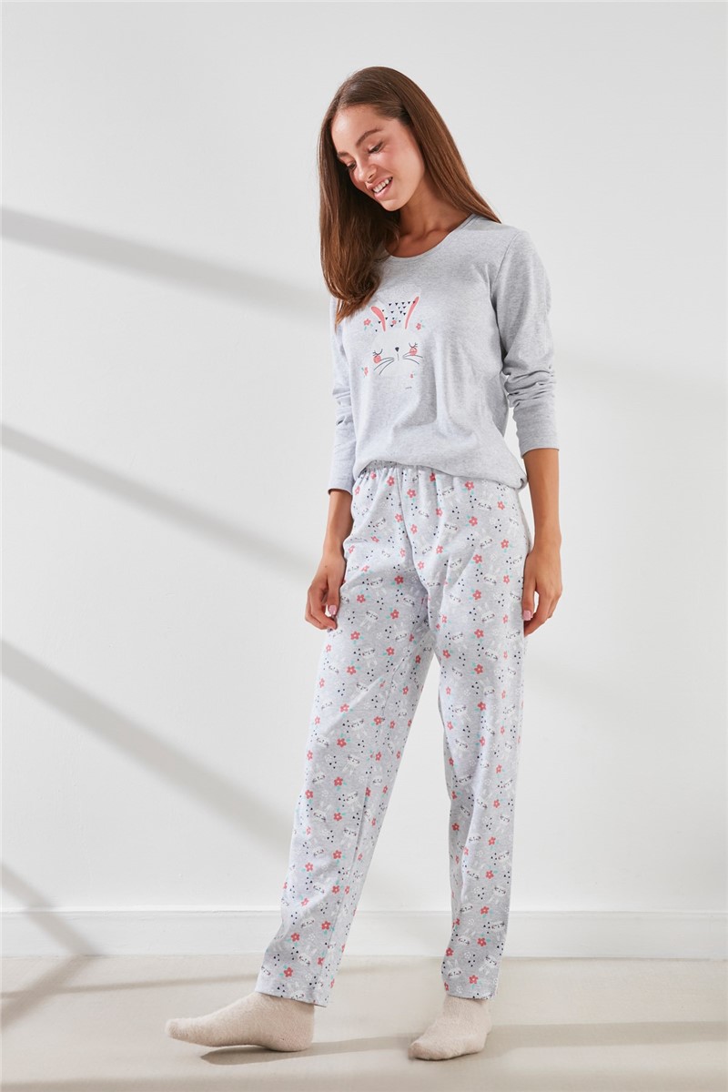 C&City Women's Pyjama - Light Grey #316133