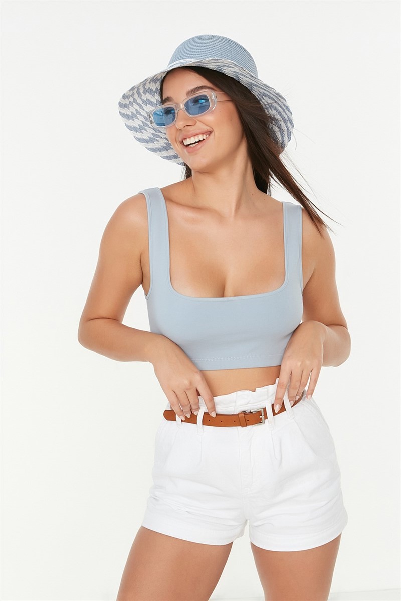 Cappello Spiaggia Donna P-Y87300-44 - Azzurro #330039