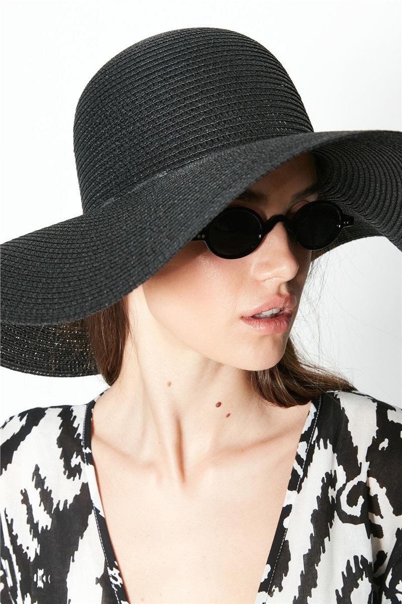 Women's Beach Hat Y8201 - Black #383307