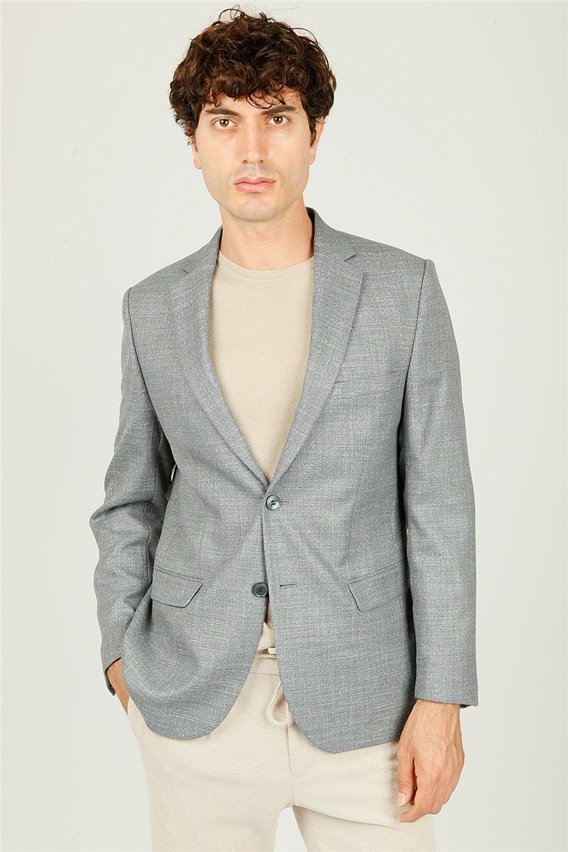 Centone Men's Blazer Jacket - Light Grey #307265