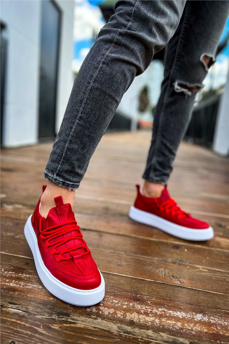 Men's Shoes CH159 CBT Lace Up - Red #371726