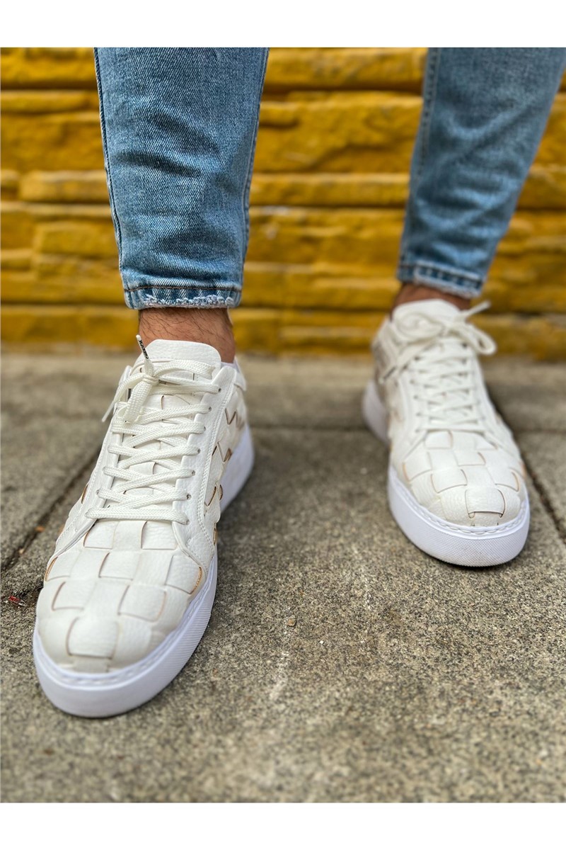 Men's Lace Up Shoes CH209 - White #365944
