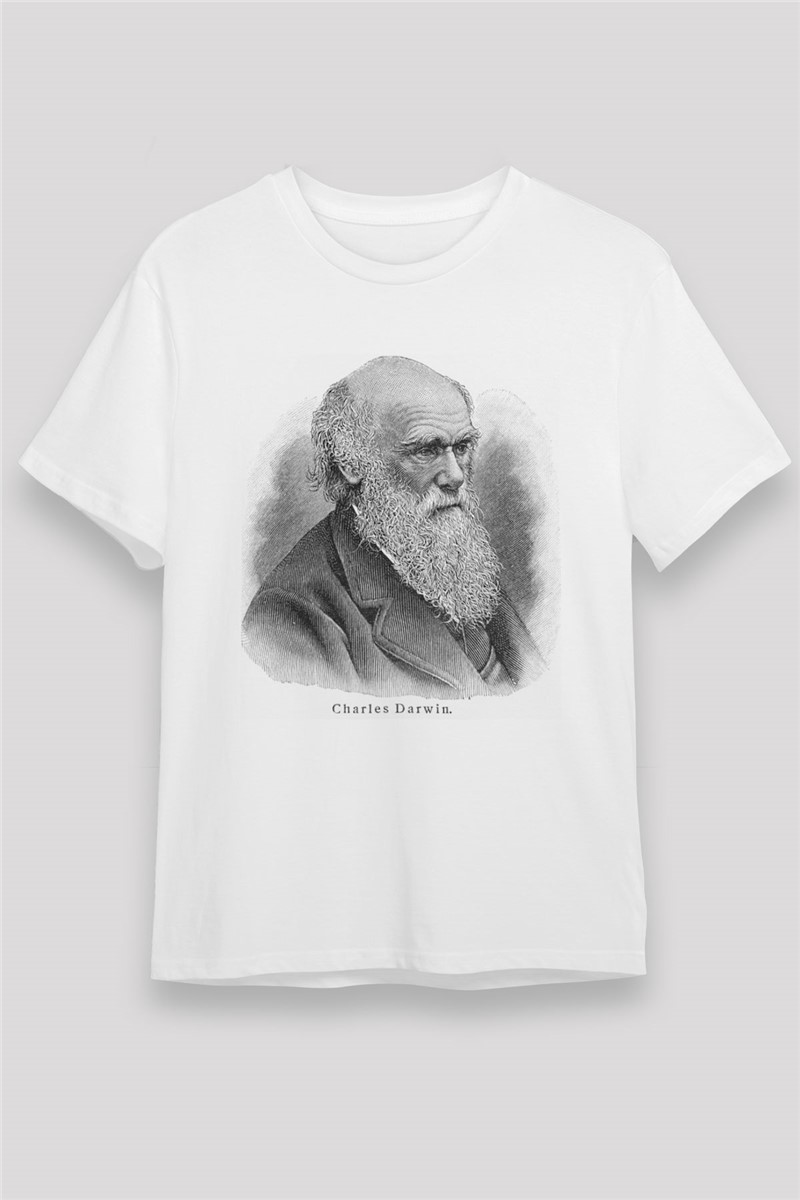Unisex Print T-Shirt - White #375727